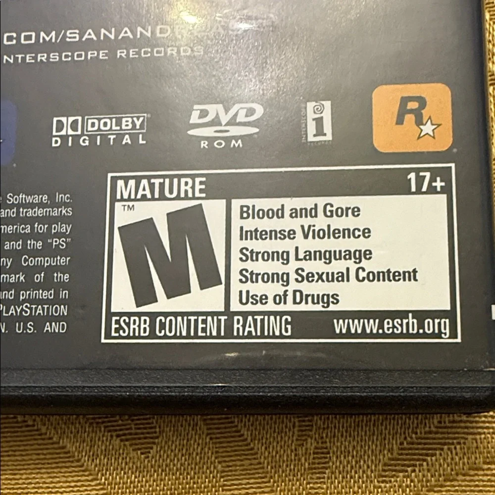 Sony PlayStation 2 Grand Theft Auto: San Andreas - Black Case